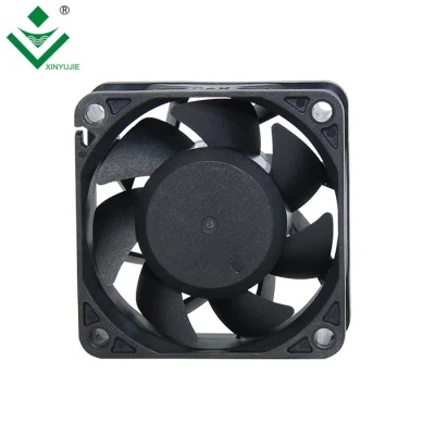 6025 PWM y tacómetro flujo de ventilador axial de 60 mm CC 60 x 60 x 25 mm control de velocidad del ventilador de 12 voltios CC de poco ruido