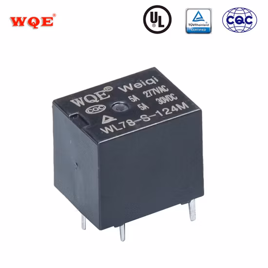 Relé de potencia electromagnético PCB de uso general de 5 pines 30A/40A T90 DC12V 220VAC para electrodomésticos/coches/control industrial/WiFi